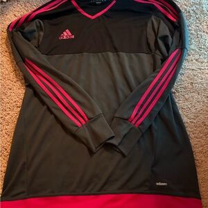 Adidas Climacool Black and Red Soccer Top